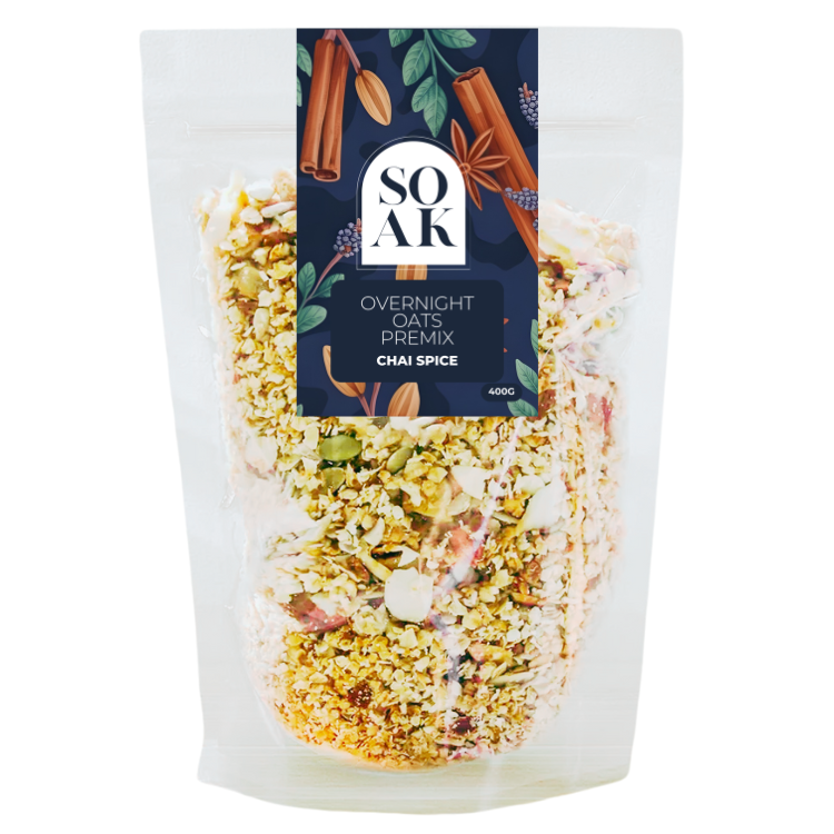 SOAK Overnight Oats Premix - Chai Spice 400g