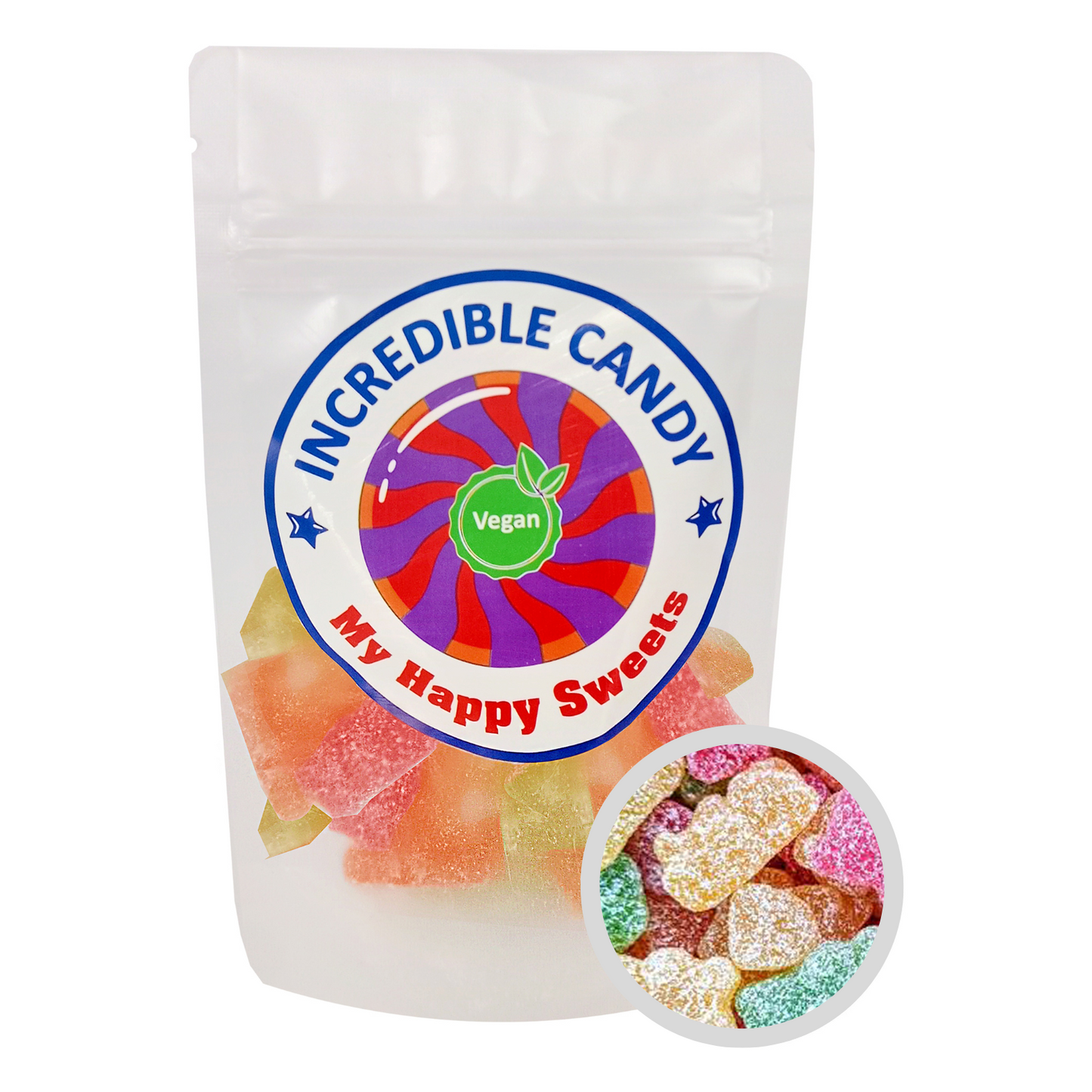Incredible Candy Vegan Sour Bears 130g