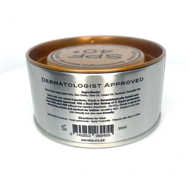 ZERO BS SHADE SPF 40+ 250ML