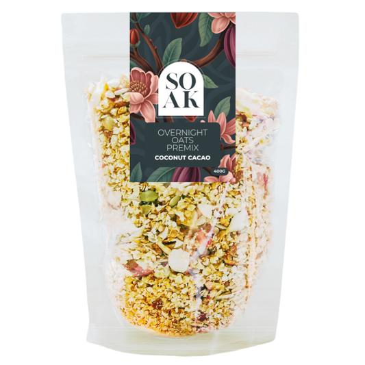 SOAK Overnight Oats Premix - Coconut Cacao 400g