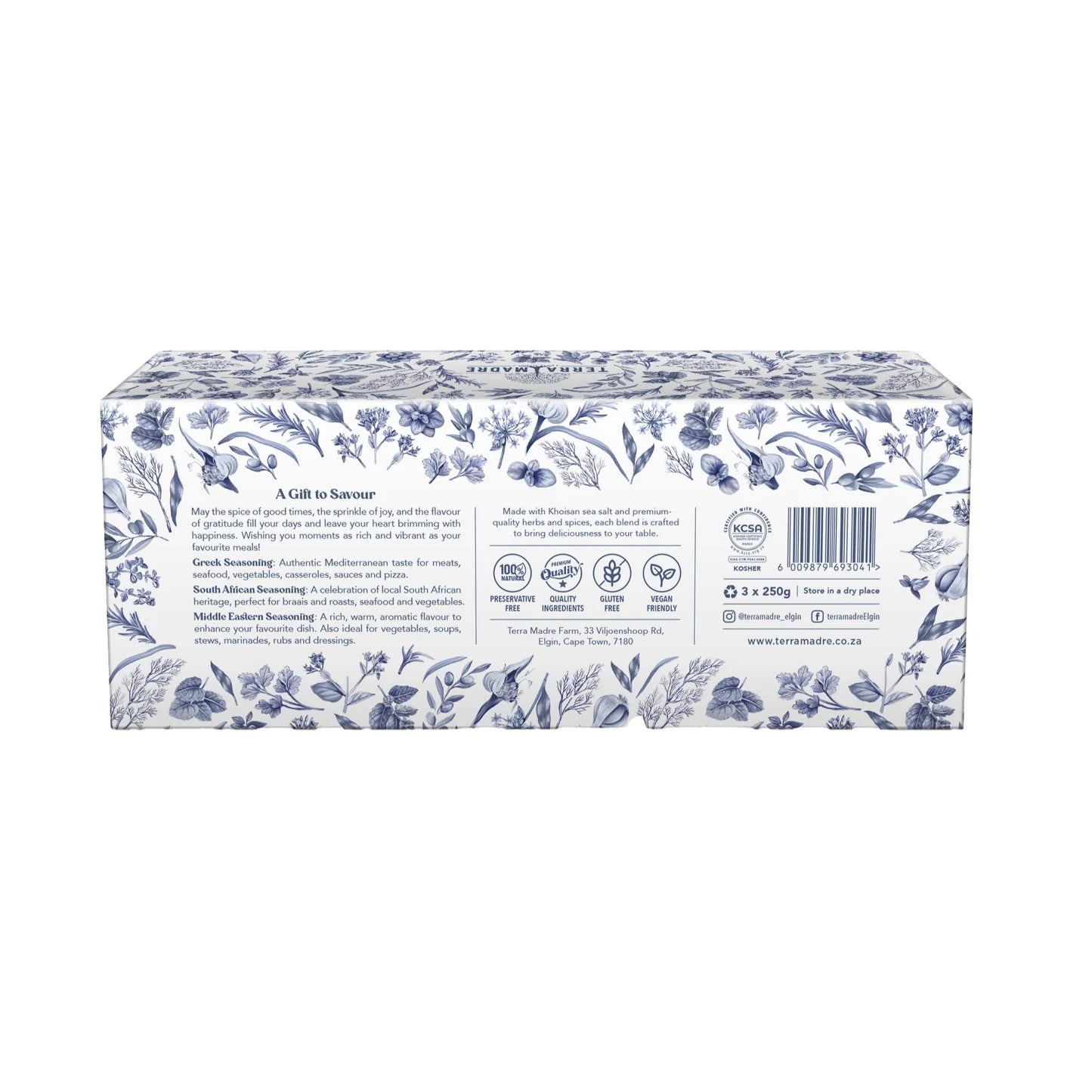 Terra Madre Seasoning Gift Pack 3 x 250g