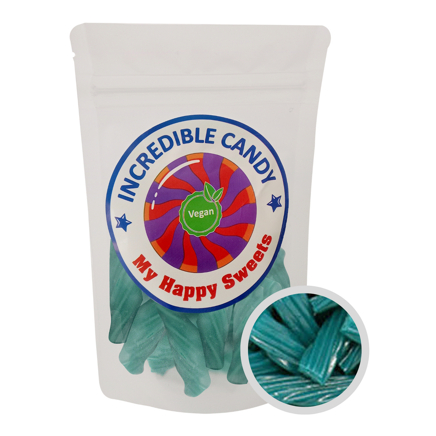 Incredible Candy Vegan Blue Licorice 130g