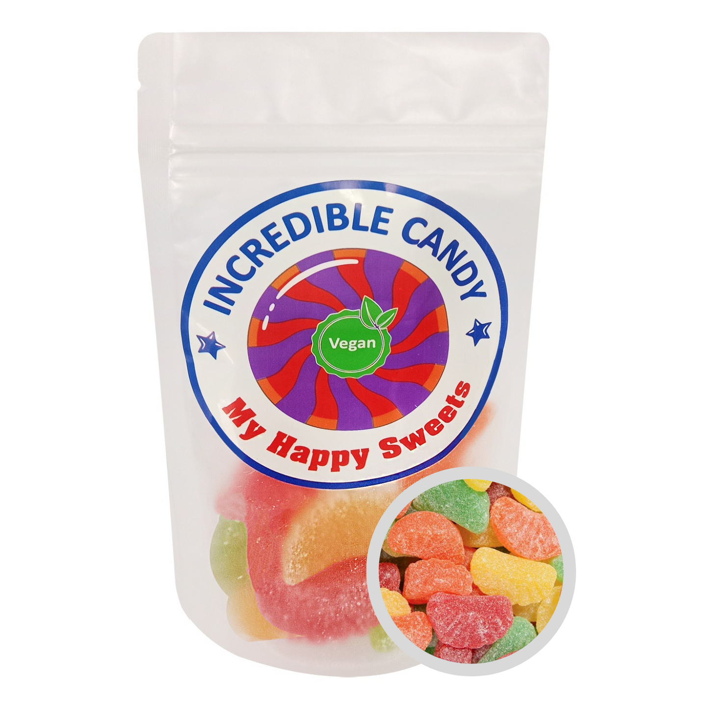 Incredible Candy Vegan Fruit Slices 130g