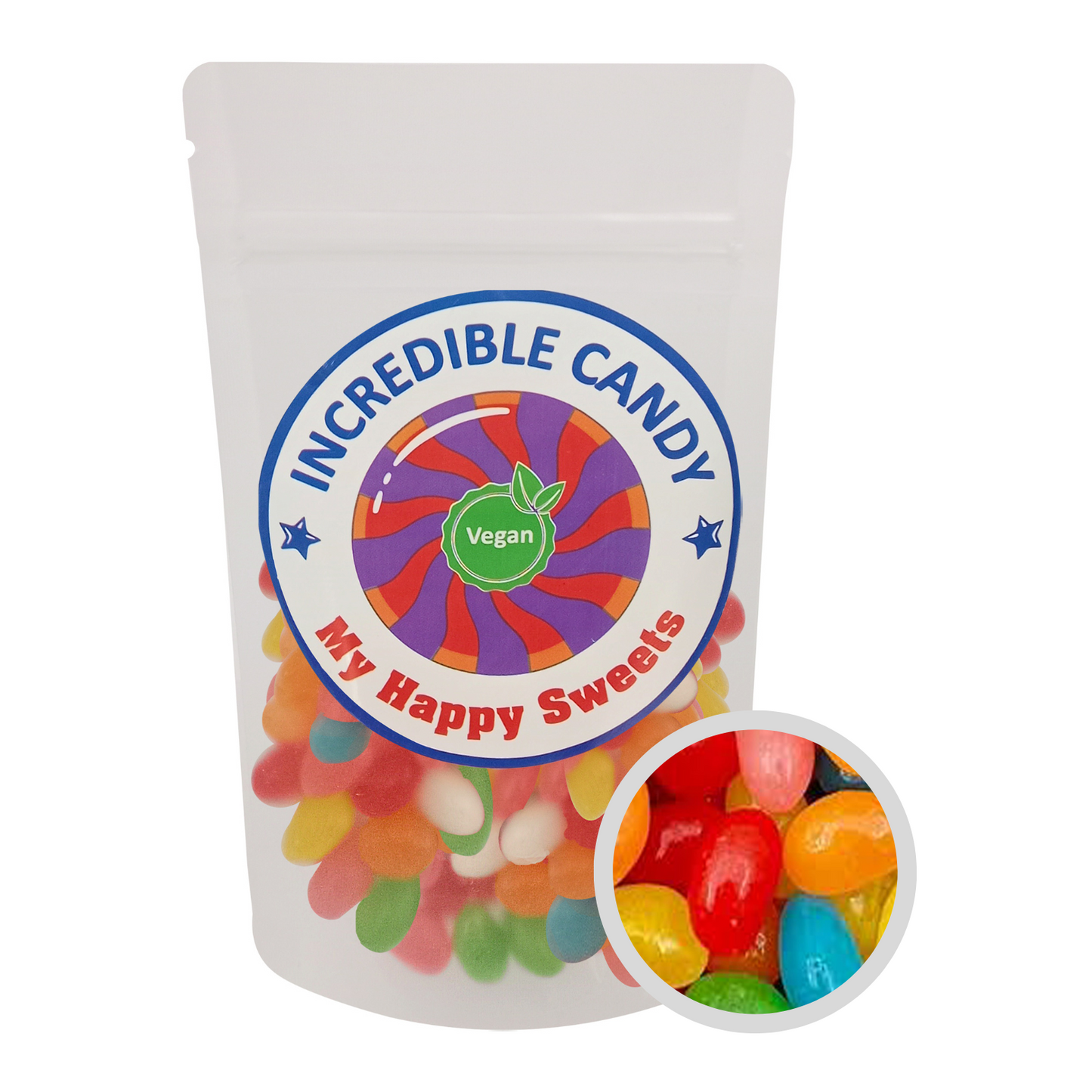 Incredible Candy Vegan Jelly Beans 130g